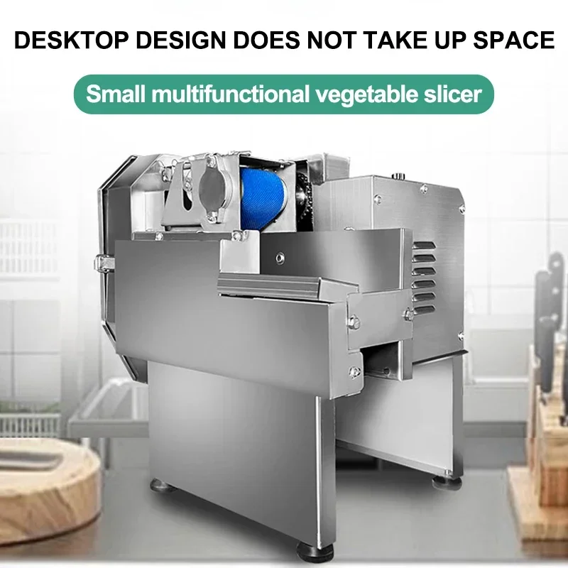 Multi-functional Vegetable Cutting Machine Canteen Commercial Cutting Leek Onion Automatic Small Slicer Pepper Ring Cutting Mach