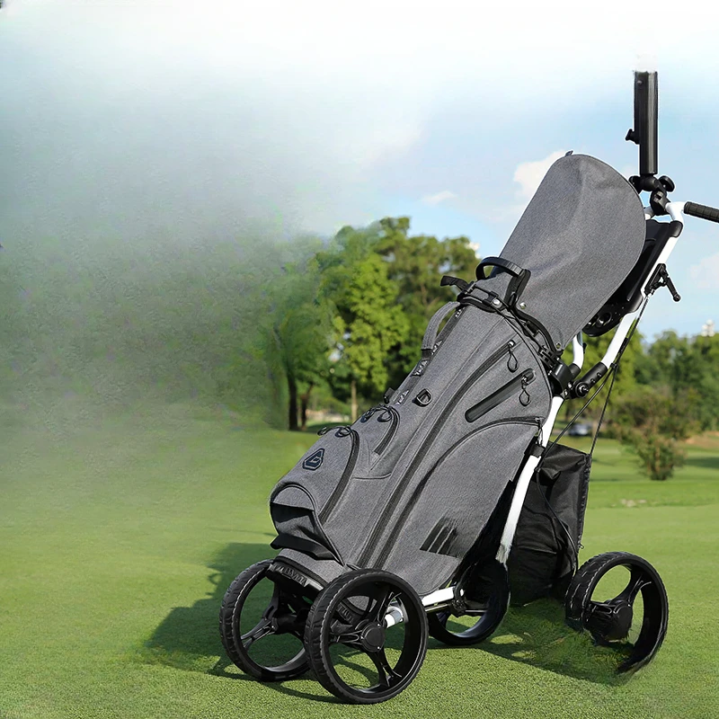 

Golf Bag Cart Foldable Youth Adult Four Wheels