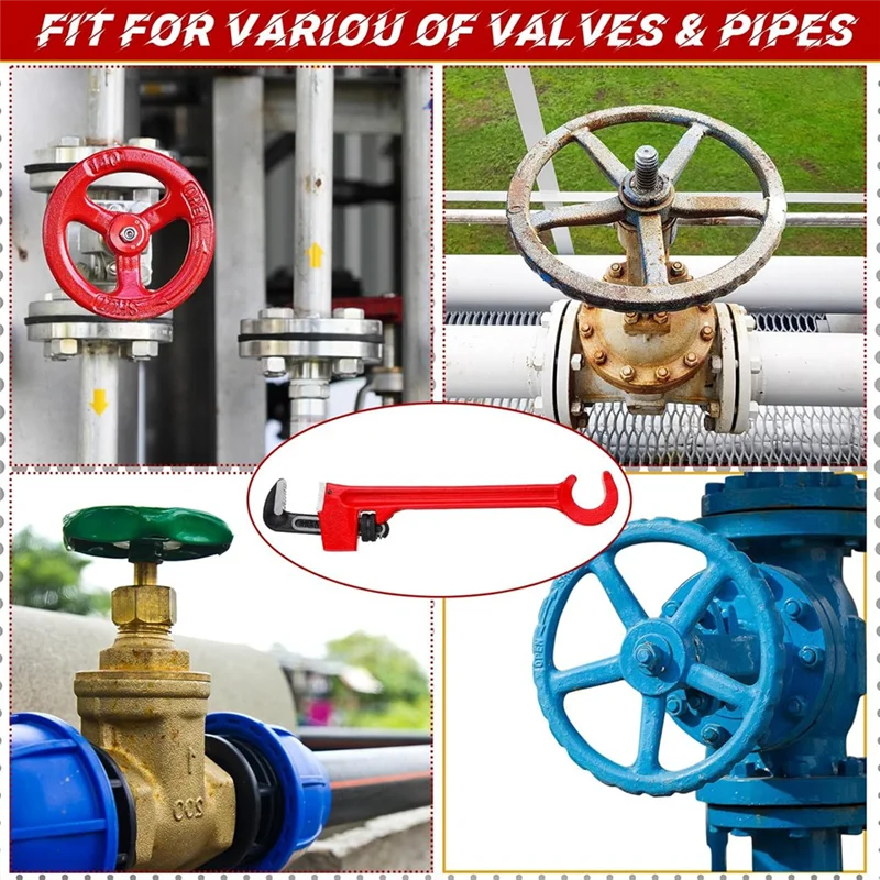 

ABNO-8In двусторонний ключ для клапанов, трубный и ключ для клапанов, рафинерные колеса, емкость трубы 1/8-1 1/2 дюйма для защиты от