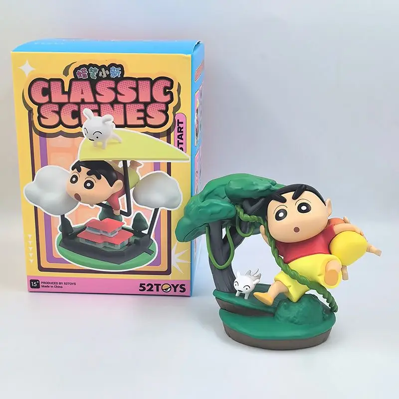 6 pezzi Crayon Shin Chan Action Figure Cartoon giapponese Kawaii figurine da collezione film giocattolo periferico regali per bambini 8cm