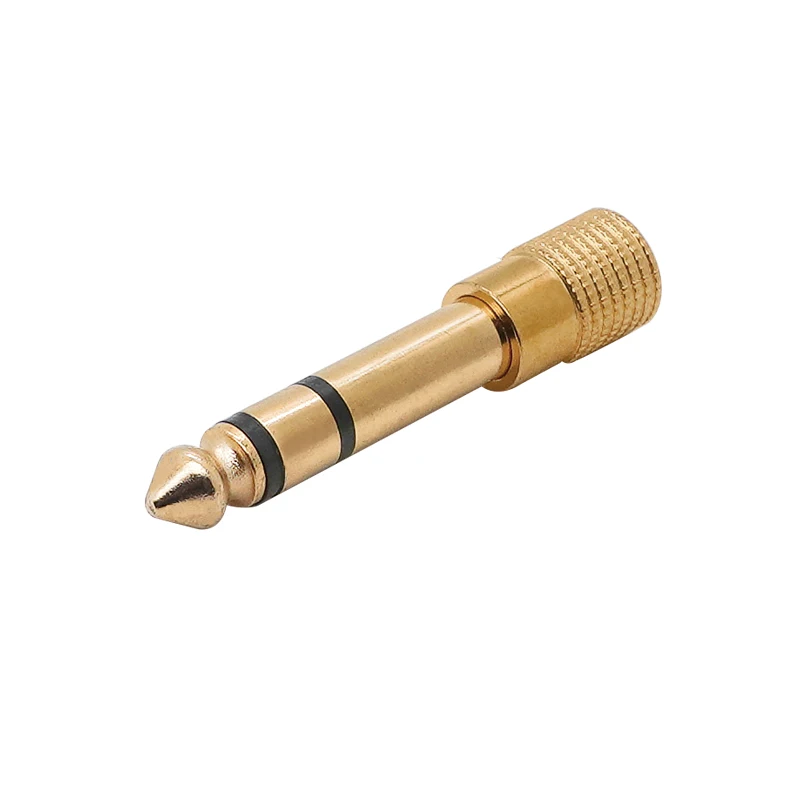 1pcs Stereo Headphone Audio Adapter Plug 3.5mm Jack to 6.5mm Gold Plated Speaker Microphone Audio Connector