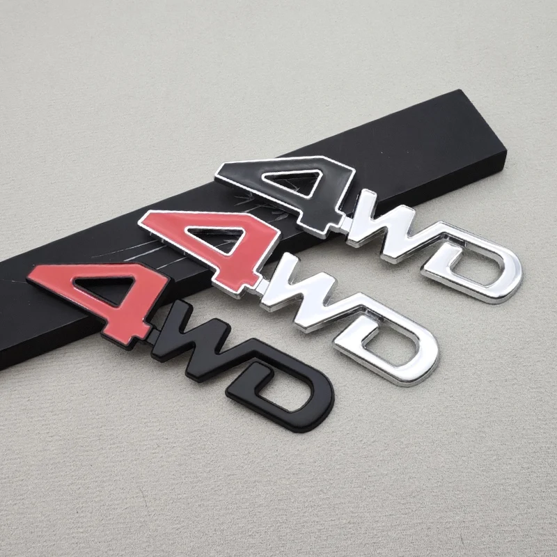 

3D Металлическая наклейка-эмблема на заднюю часть автомобиля 4WD для Honda, Mitsubishi ASX, Outlander, Lada, CRV, Accord, Civic, аксессуары