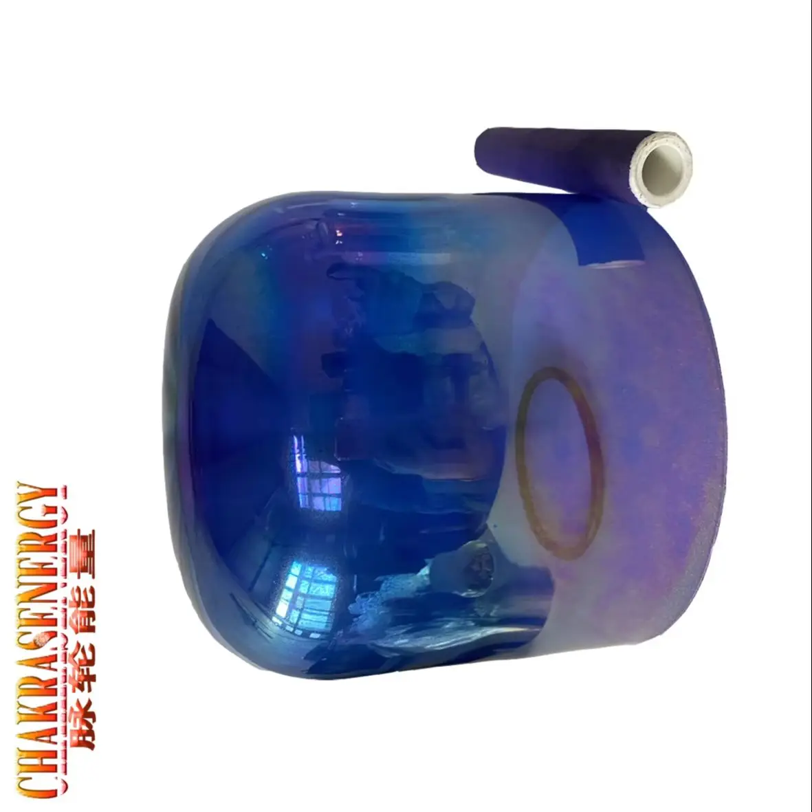 2nd octave 432Hz perfect A note Third Eye chakra or A# note Pineal chakra magic blue&purple crystal singing bowl about 8.75