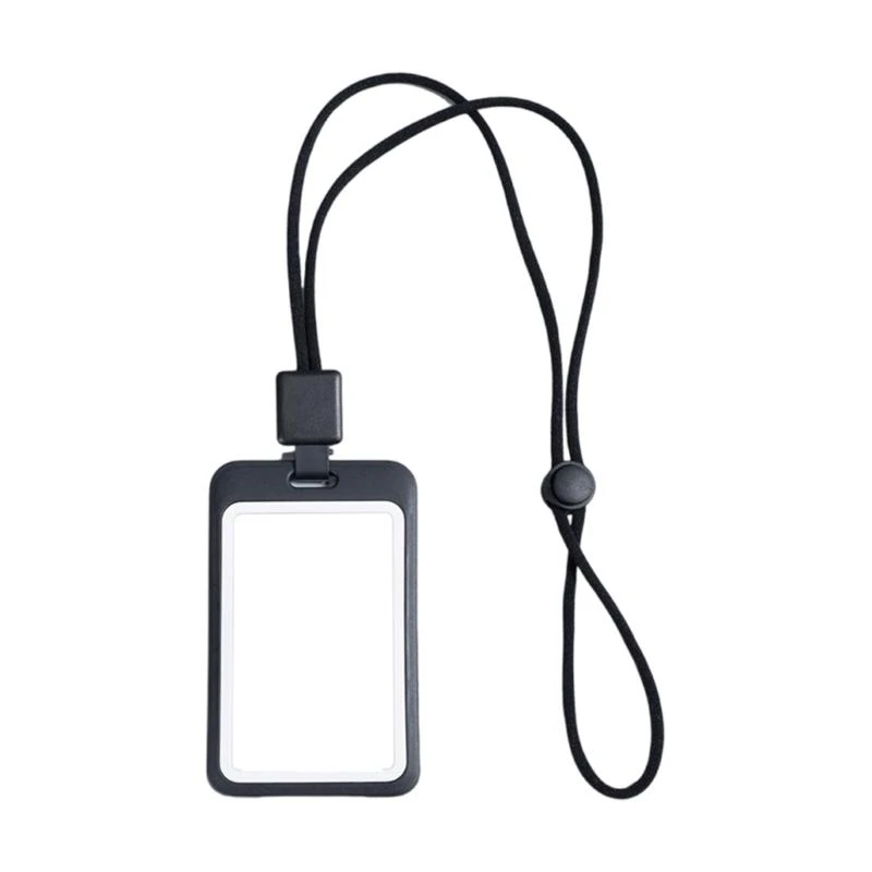 حبل حبل وقابل للرجال ، يحدد حامل شارة Clear Card Card Case حزام عنق مفاتيح قابلة للسحب لمدرسة Office School