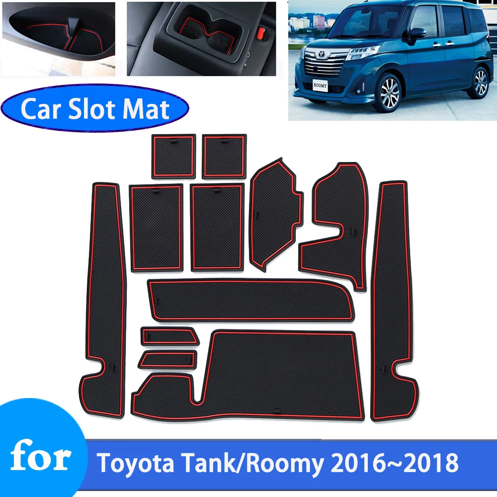 

Rubber Mat Door Groove for Toyota Tank Roomy M900 2016 2017 2018 Daihatsu Thor Anti-slip Gate Slot Pad Car Stickers Accessories