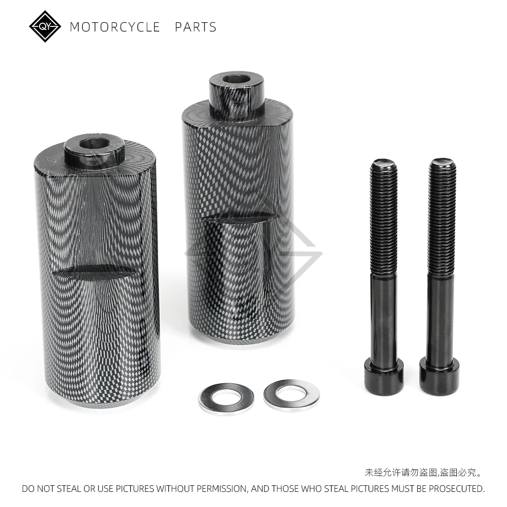 LQYL دراجة نارية الكربون الأسود لا قطع الإطار المتزلجون تحطم السقوط حماية لياماها YZF R1 YZFR1 YZF-R1 2004 2005 2006