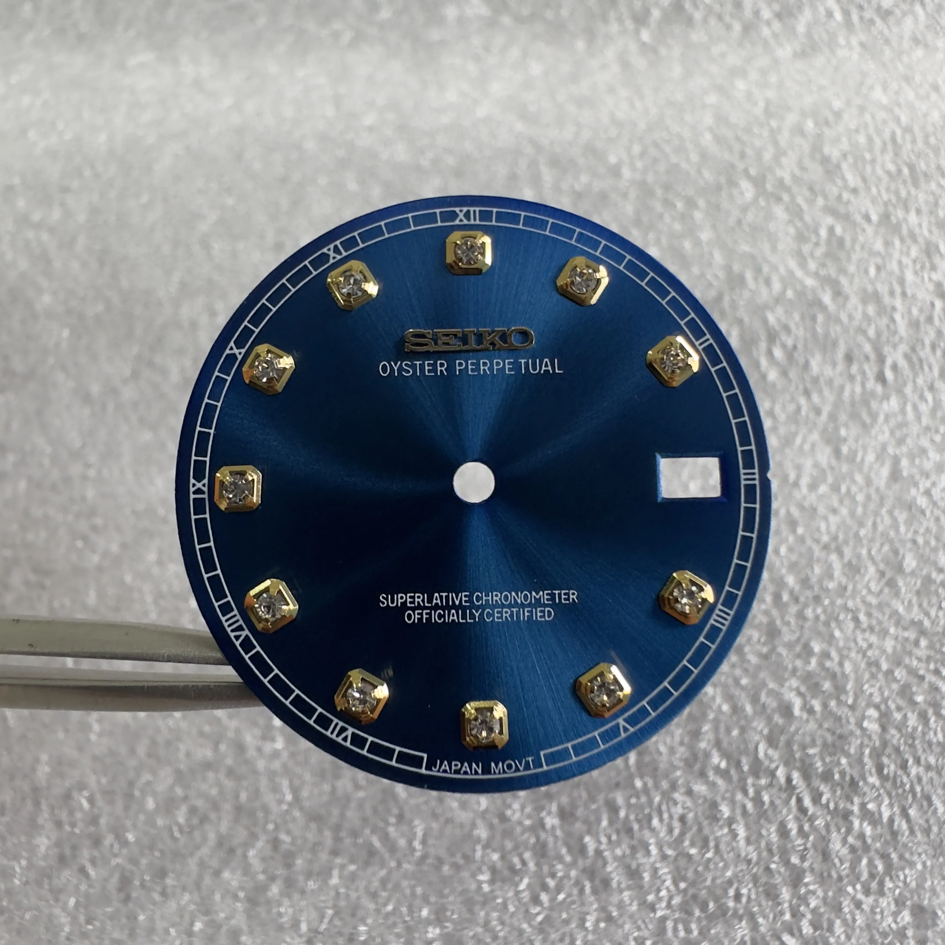 ساعة تسجيل بنمط الشمس للرجال ، قرص جديد ، إكسسوارات حركة ، وجه ماسي ، مناسبة لـ NH35 ، NH36 ،