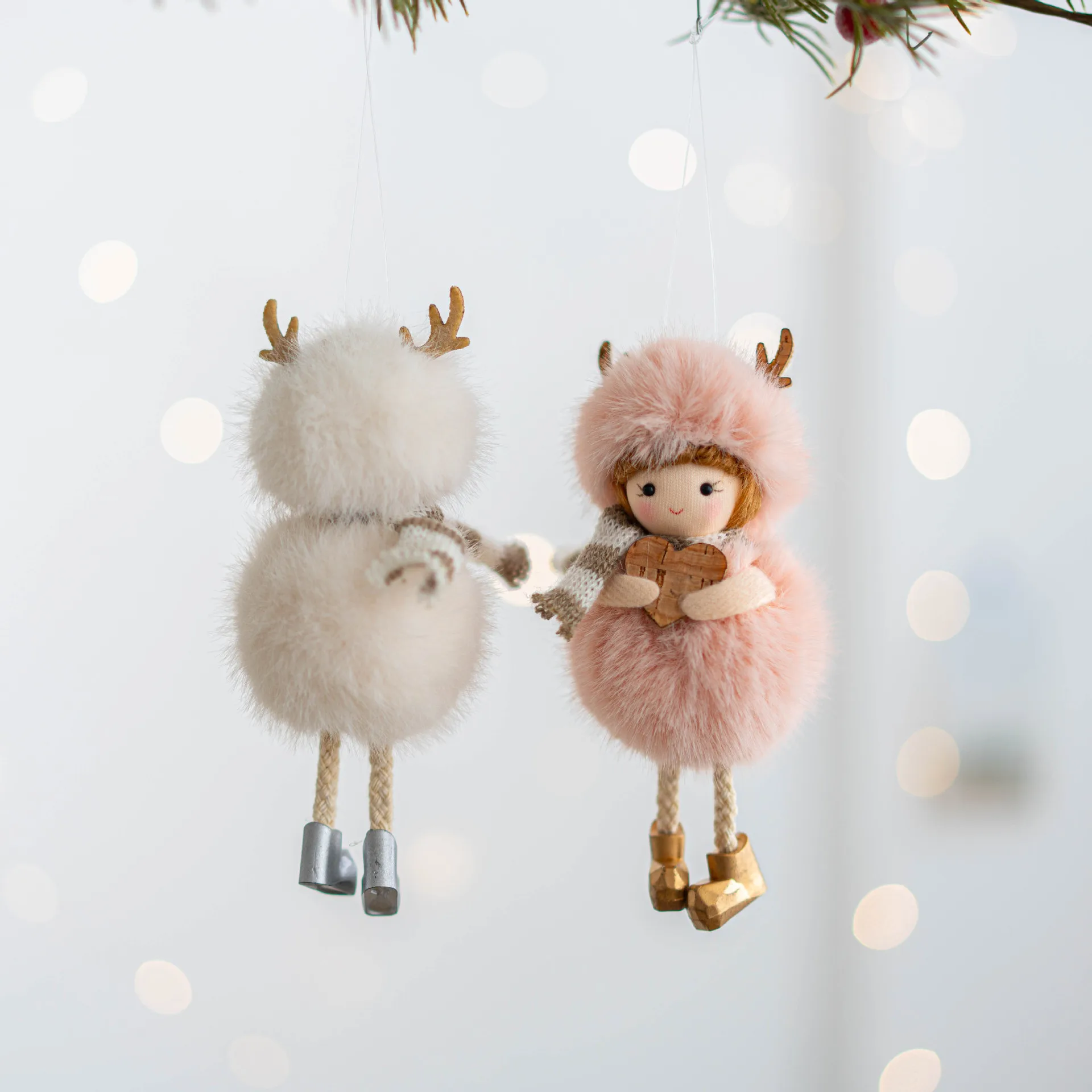 Jouets en peluche elfe de noël, décoration d'arbre de noël, pendentif, décoration de bureau, ornement, cadeaux Surprise de vacances