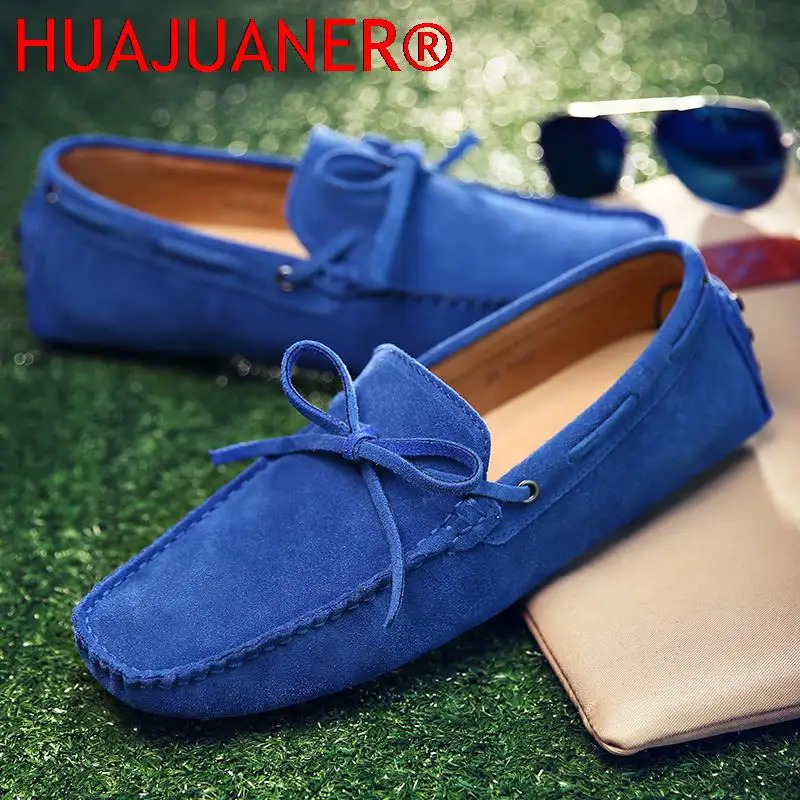 Fashion Men Shoes Genuine Leather Casual Summer Shoes Classic Mens Loafers Elegantes Slip On Men's Flats Plus Male Driving Shoes