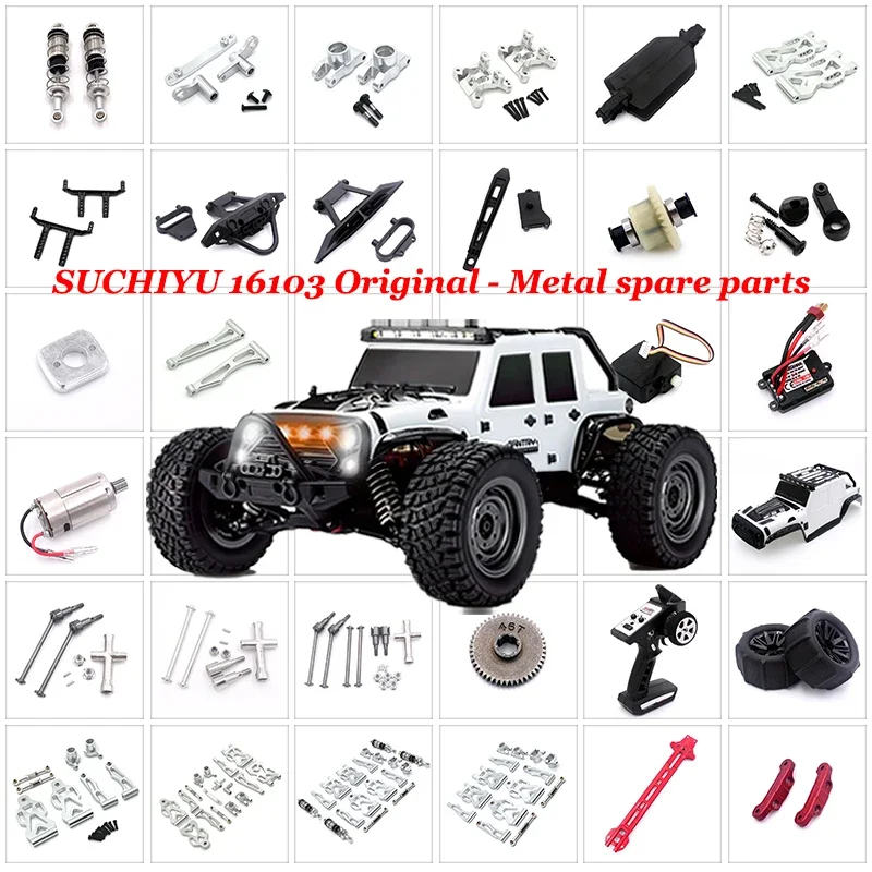 Amortiguador Mejorado Para SCY 16103,16102 Pro, JJRC Q130 Q120  MJX, Hyper Go 16207, 16208, 16210, 14301, 14210, Coche RC