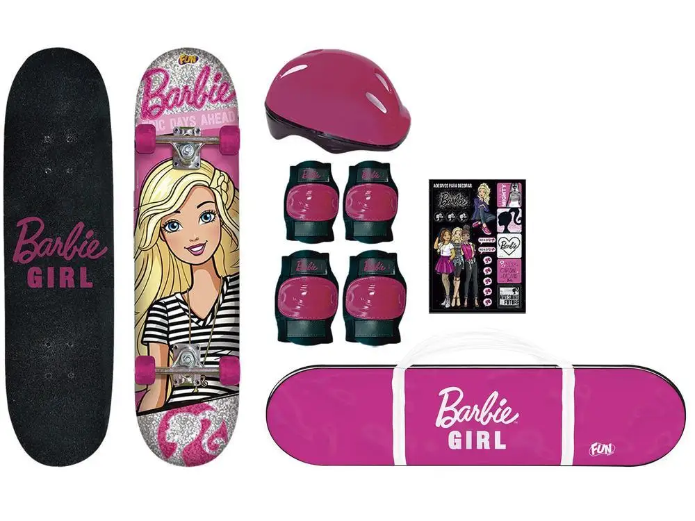 barbie-fun-skateboard-avec-kit-de-protection