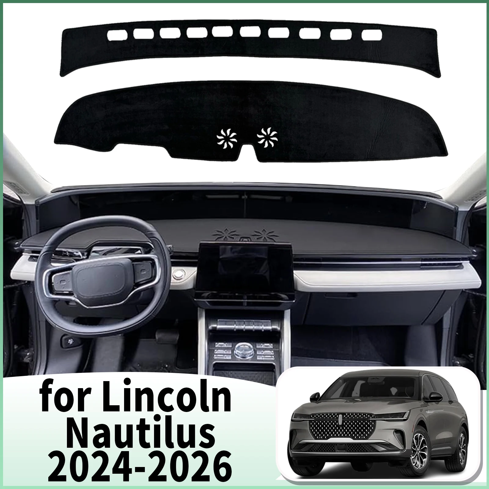 

fit for Lincoln Nautilus 2024 2025 2026 LHD Car Dashmatt Accessories Dashboard Cover Pad DashMat Sunshade Protective Carpe