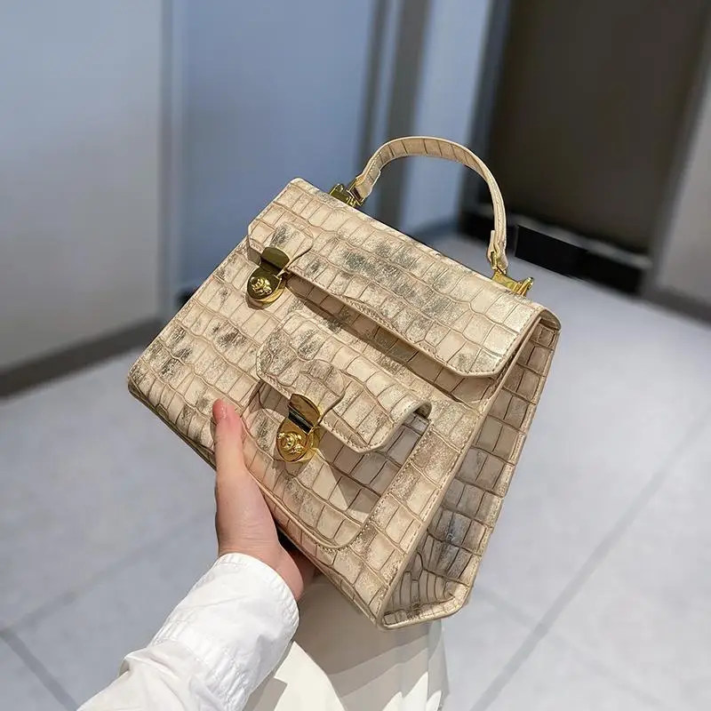 Luxury Designer Brand Сумка Женская New Leather High Quality Crocodile Cross Body 가방 Official Handbag for Women Bolsas Hot Sale