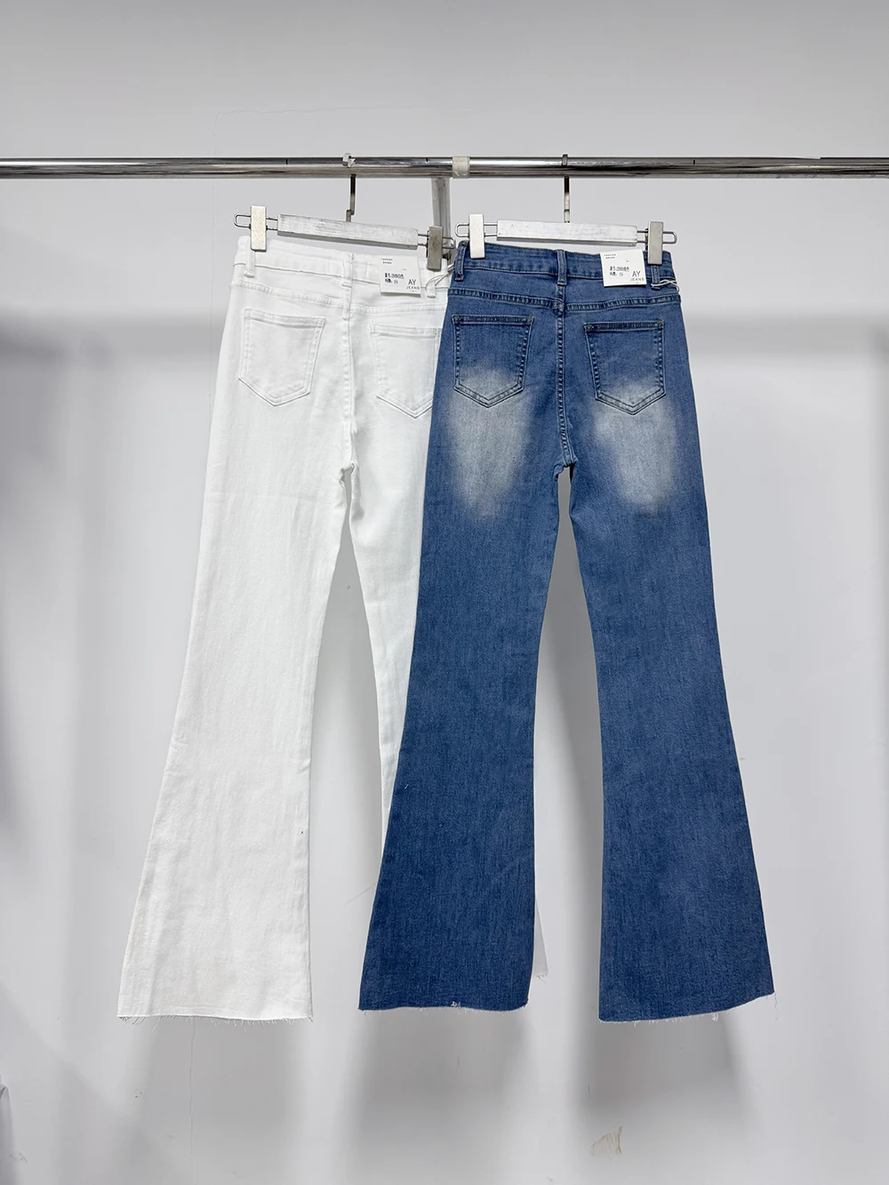 여성 봄 여름 하이 웨스트 스트레치 슬림 플레어 청바지 레이디 streetwear 전체 길이 부츠 컷 스키니 청바지