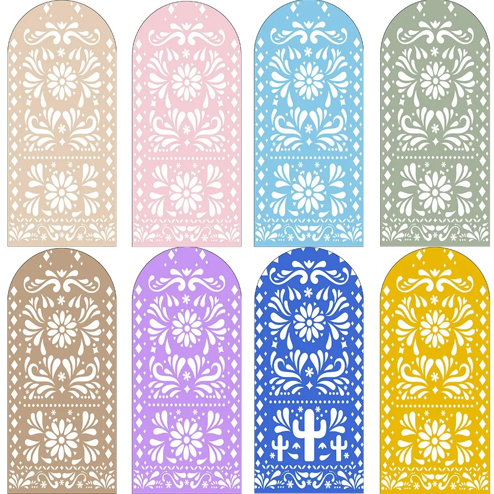 Mocsicka Cielito Lindo استحمام الطفل غطاء قوس خلفية الزفاف مخصص 2-الجانب خلفية تالافيرا المكسيكي كيارا لوحة الحائط الدعامة