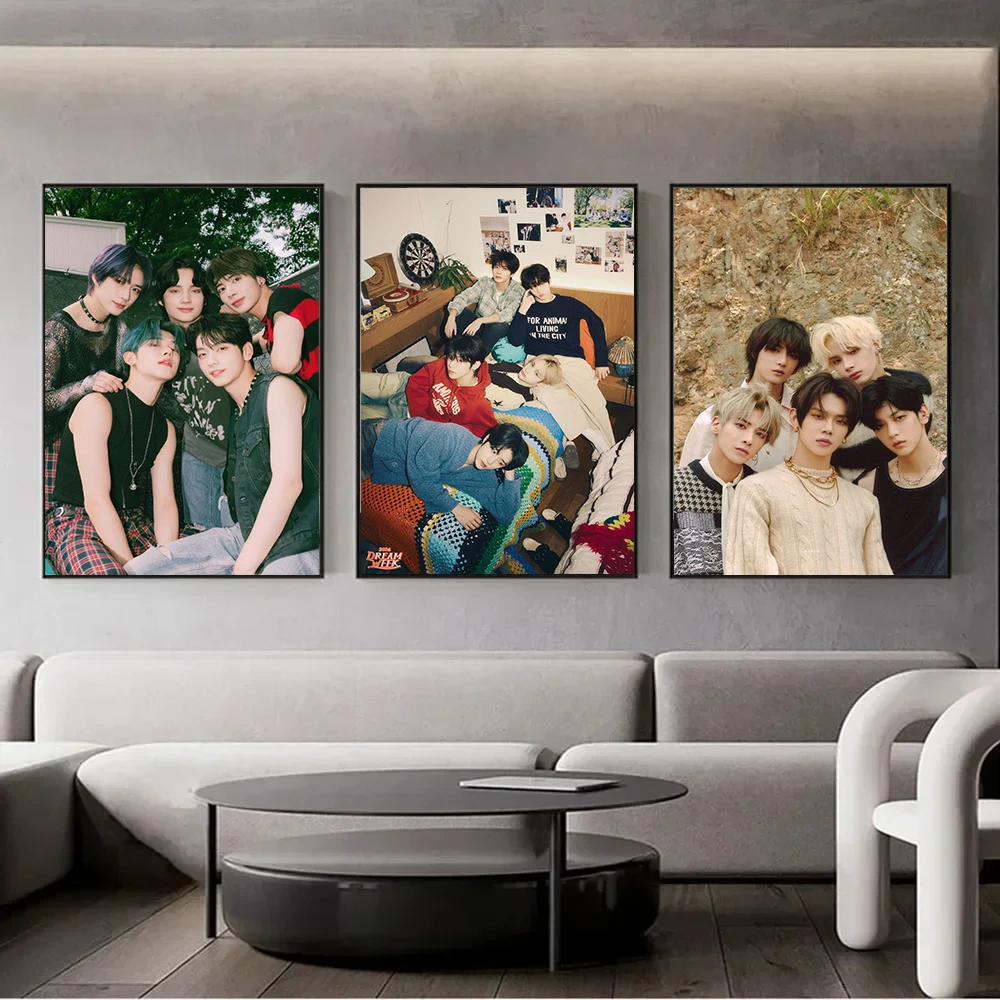 KPOP TXT Poster Korean Boy Group Singer Print Canvas Painting Fans Gift Portrait Art Poster Living Room Home Decor Wall Picture