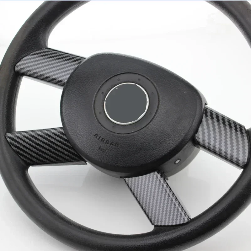 4 ps/set Car Steering Wheel Trim Sequins Cover Sticker Car Accessories for VW Volkswagen Polo 2004 2005 2006 2007