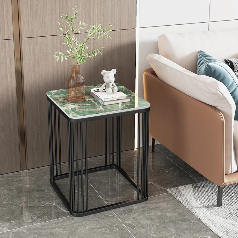 Modern Simple Luxury Square Side Table for Living Room Net Red Sofa Corner Small Tea & Coffee Table for Balcony Several Movable