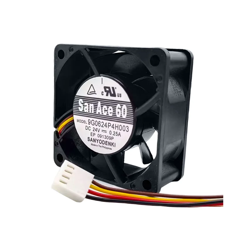 

НОВЫЙ ОРИГИНАЛ 9G0624P4H003 24 В 0,25 А 6025 60x60x25 мм ОХЛАЖДАЮЩИЙ ВЕНТИЛЯТОР РАДИАТОР