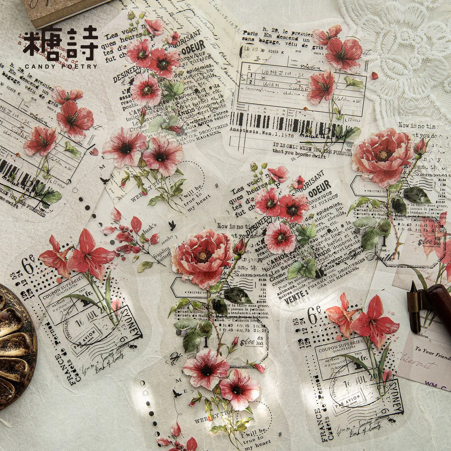 10sheets/lot Kawaii Stationery Stickers Kaleidoscope Notes Diary Planner Decorative Mobile Stickers Craft Sticker