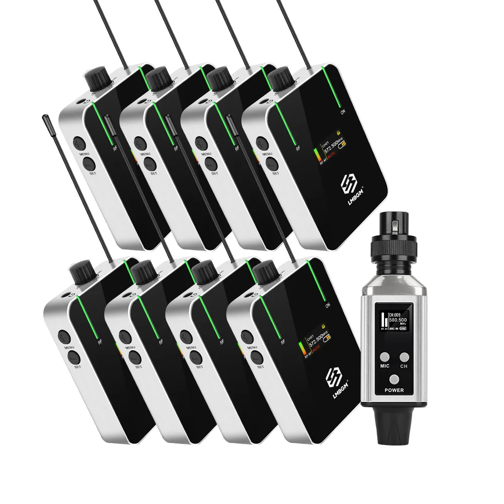 LMBGM AR9 In-Ear-Mono-Monitor mit 16 Signalkanalen und hochauflösendem TFT-Bildschirm, geeignet für Aufnahmestudios und Besprechungen – Detail 15