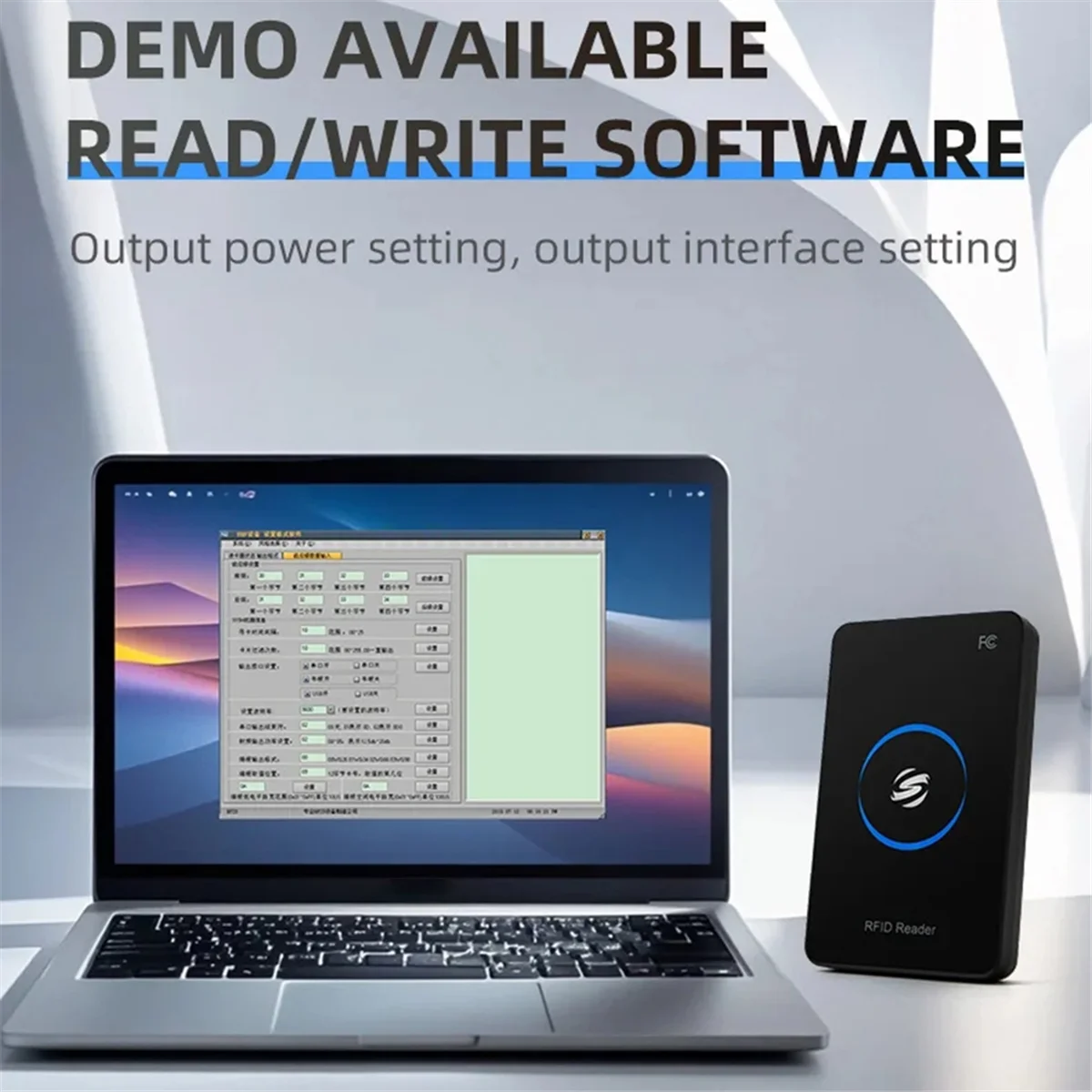AAAE Ultra High Frequency UHF Reader Writer for ISO18000-6C EPC GEN2 with SDK Development USB 902-928MHz Desktop Reader