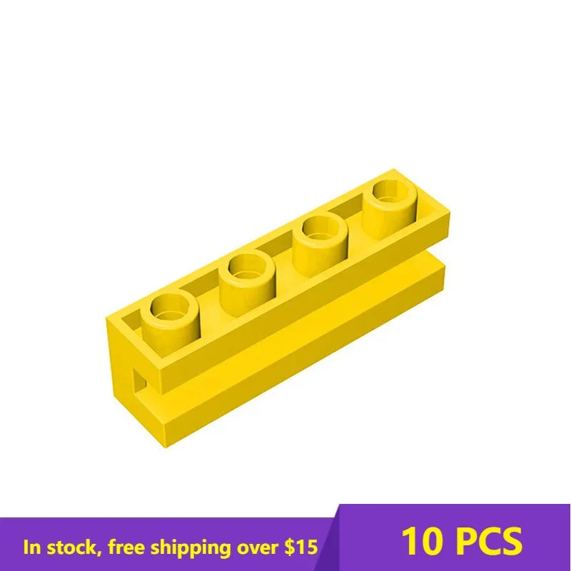 10PCS MOC 2653 1x4 With Horizontal Chute Brick High-tech Building Blocks Brick Parts Kids Educational High-Tech nical Toys Gifts