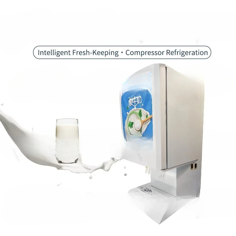 Commercial self-service yogurt beverage dispenser