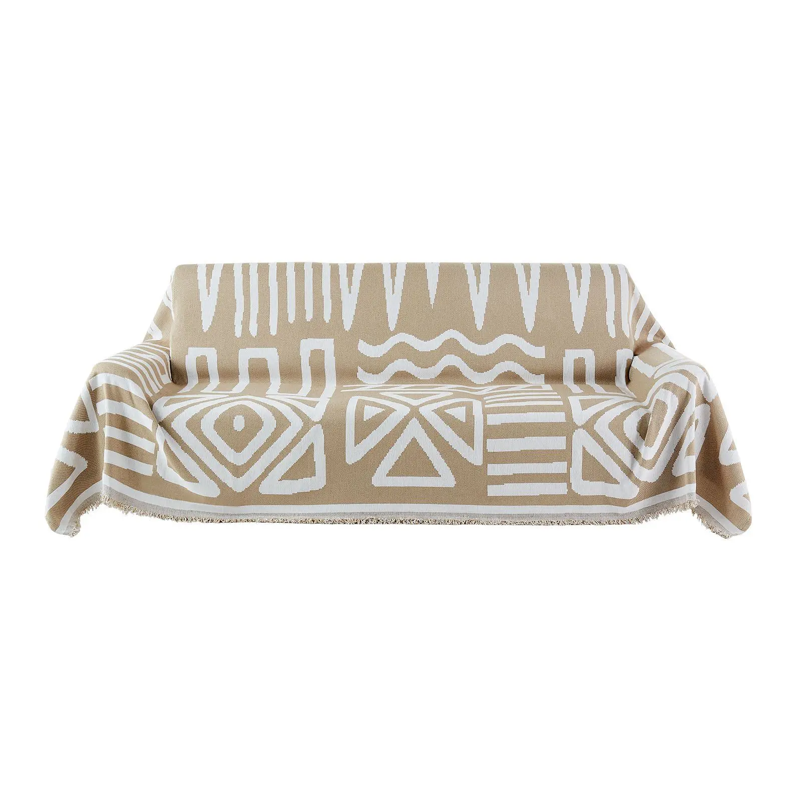 غلاف أريكة 117.72 × 71.26 بوصة أغطية أريكة شانيل مقاومة للخدش كاكي #1