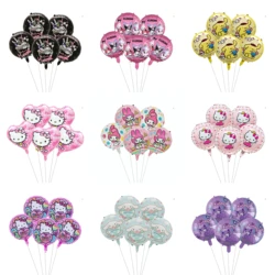 5 PCS Kuromi Melody Minnie Color Latex Balloons Kids Happy Birthday Party Decorations Baby Shower Globos Hello Kitty Balloon Toy