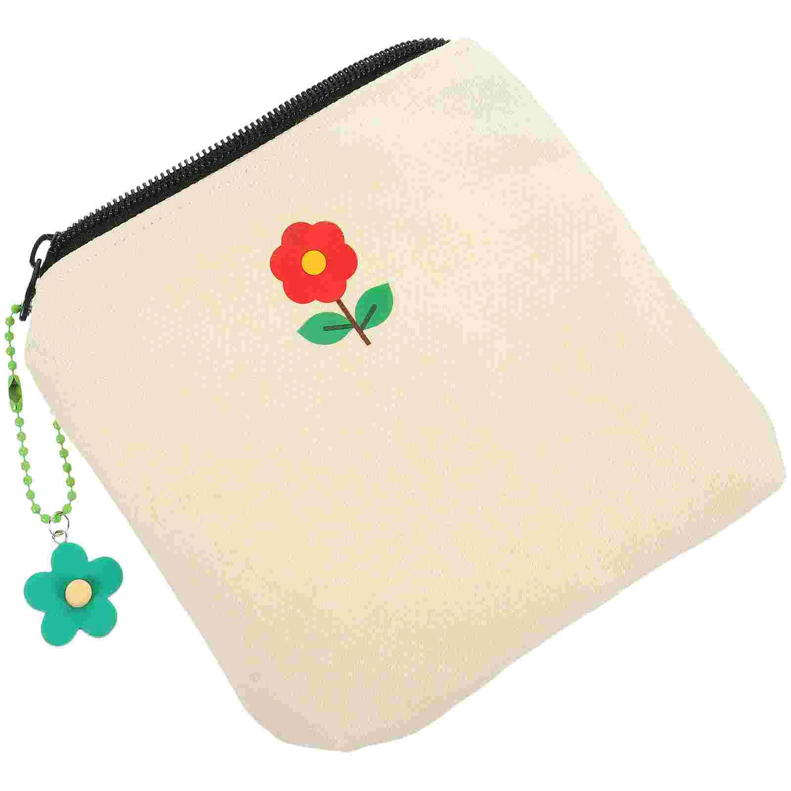 

Storage Bag Mini Cash Canvas Coin Snack Menstrual Pad Data Cable Compact Sanitary Towel Travel Toiletry