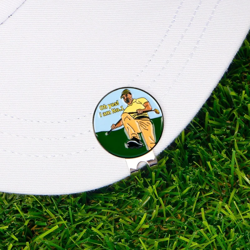 Nuevo Clip de sombrero de Golf, marca de posición de Golf, patrón creativo, 25mm