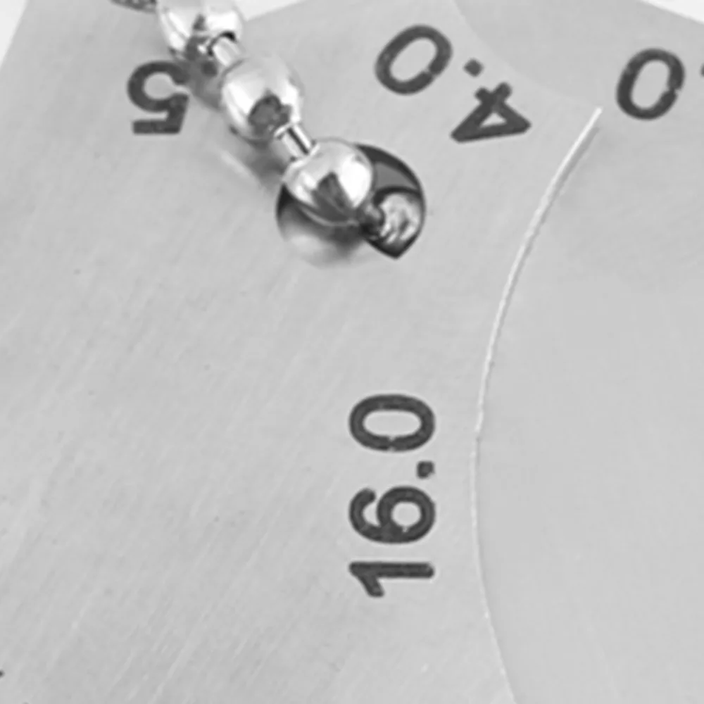 Stainless Steel​ ​Fillet Weld Gauge​ ​Two-Piece​ ​4.0-12.0mm Throat​ Welding Inspection Ruler​ ​4.0-18.0mm Leg​