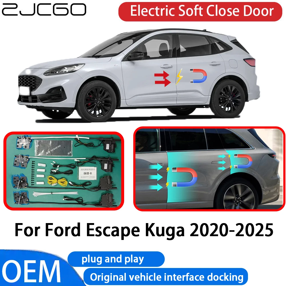 

for Ford Escape Kuga 2020-2025 Car Automatic Electric Soft Close Door Closer System OEM Plug and Play Comfort Closing