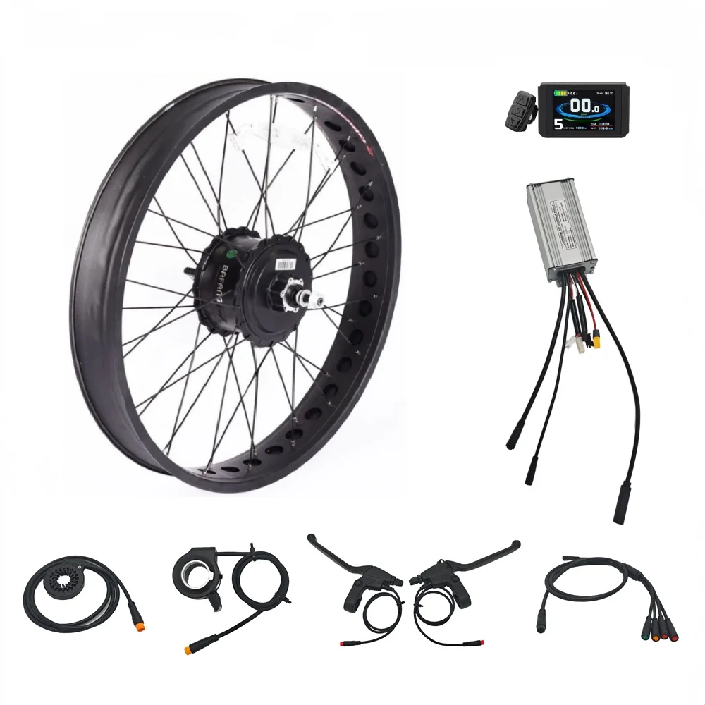 

36V 48V 500W BAFANG G060 Motor Fat Rear Wheel Conversion Kit Ebike 20/24/26*4.0'' Thread-on Drop Out 175mm/190mm