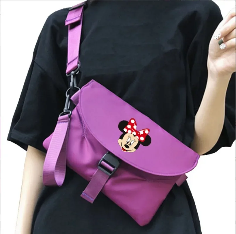 Mickey Mouse Disney Envelope Shoulder Bag Cartoon Anime Fashion Messenger Bags Men Women Commute Portable High-capacity Handbag