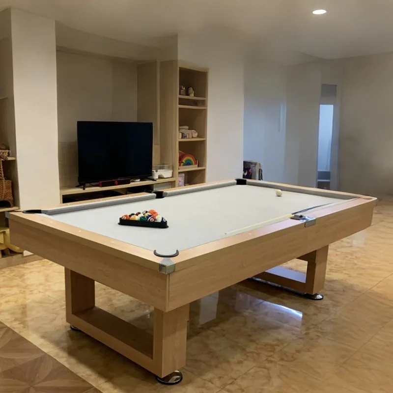 

Customizable Size Professional 7/8/9FT 3 in 1 Multi-Game Table - for Pool Billiards Ping Pong & Dining Wood Top Solid Wood Legs