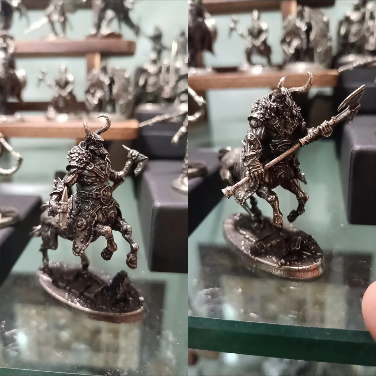 Half-man Horse War Soldier Human Copper Sculpture Miniatures Metal Figurines DIY Coloring Decoration Crafts Gifts