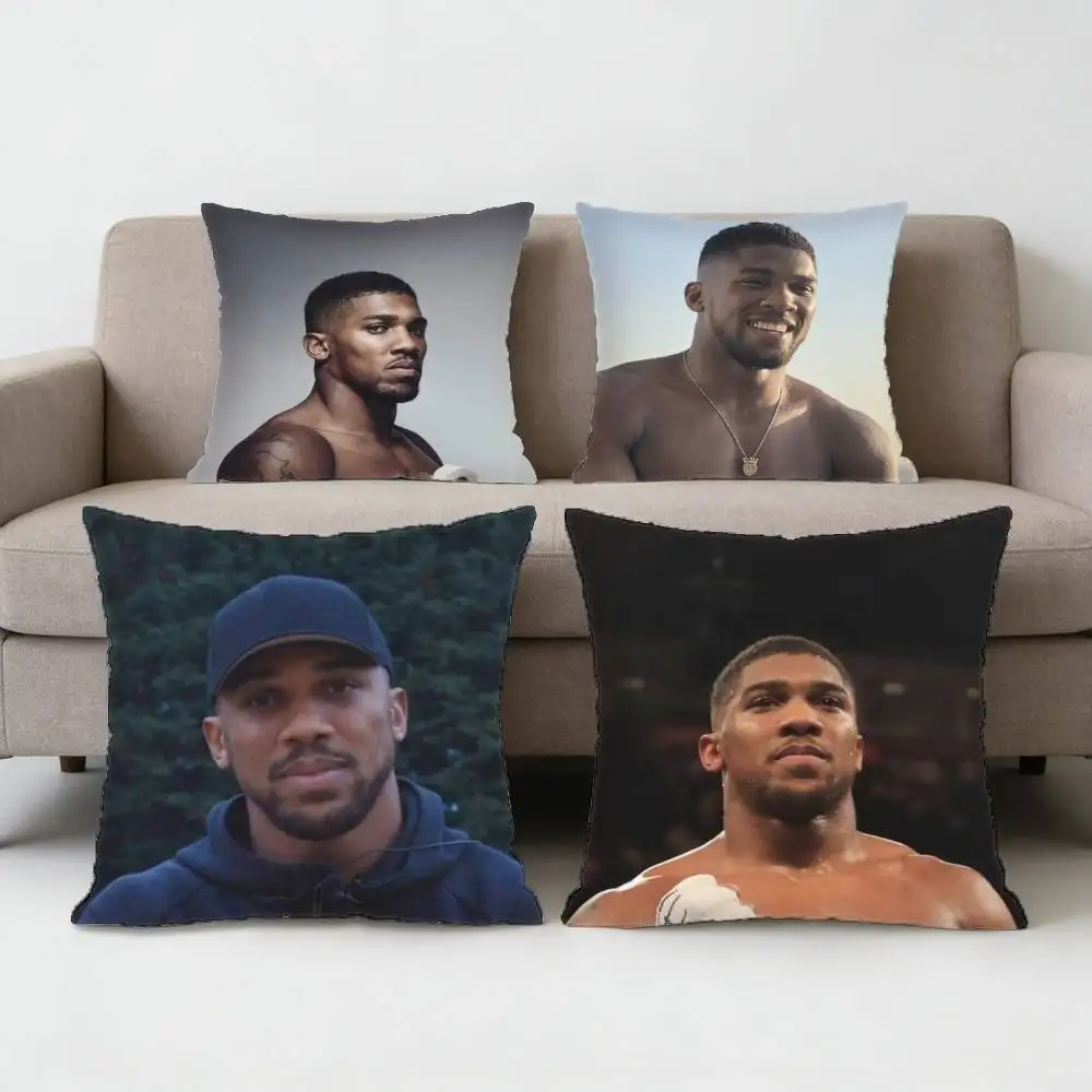 

Boxer A-Anthony Joshua Pillow Case Anti-dustmite Pillowcase Invisible zipper silky short plush Sofa cushion cover