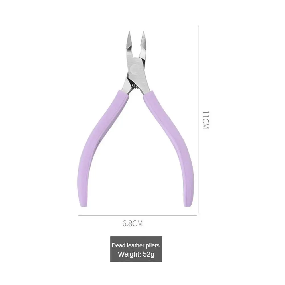 Double-end Nail Art Cuticle Remover Stainless Steel Manicure Pedicure Pusher Fork Scissor Trimmer 2-ways Nails Tool SAA17