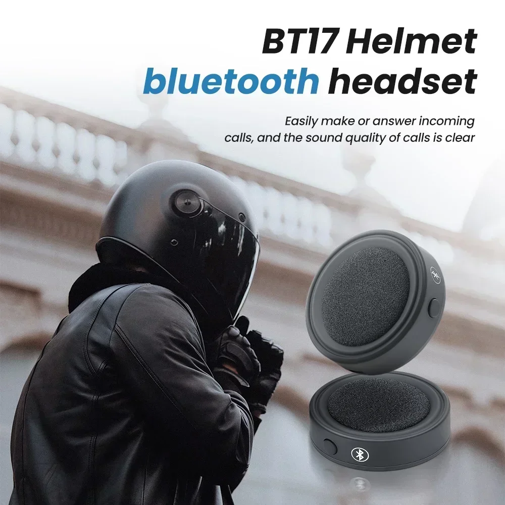 BT17 Motorcycle Helmet Headset Blue Tooth Motorcycle Helmet Intercom Headset Wireless Handsfree Moto Stereo Interphone Accessory