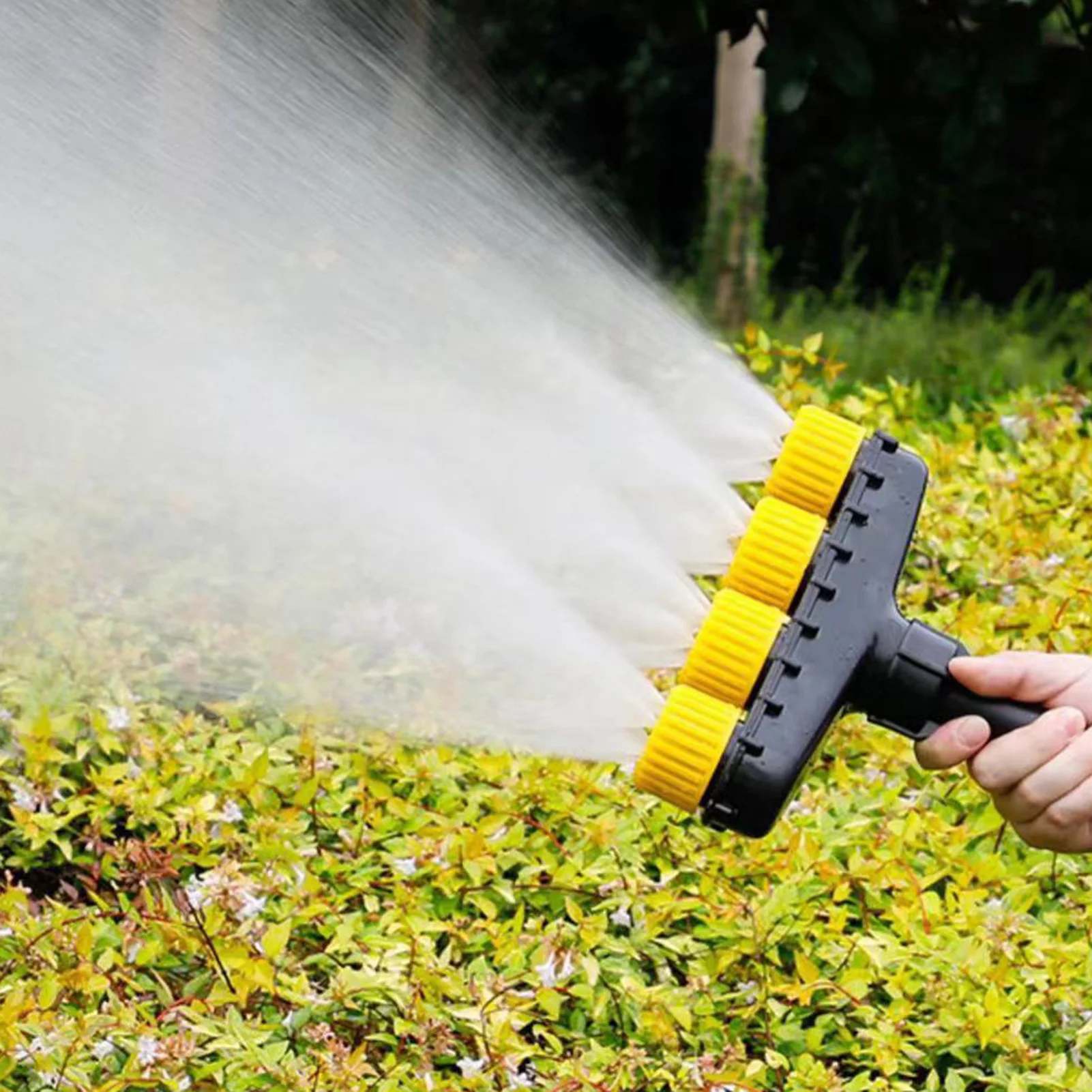 Garden Hose Nozzle Sprayer Multi-Head Spraying Hose Attachment Sprayer for Lawn Gardens Grass Patio