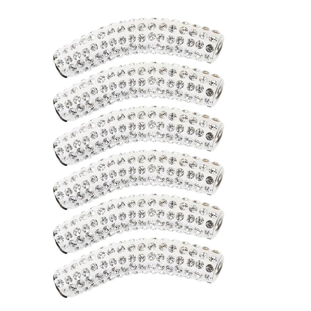 

6Pcs Shoelace Buckles Rhinestone Studded Metal Durable Lightweight Shoes Decoration DIY Accessories Replacement