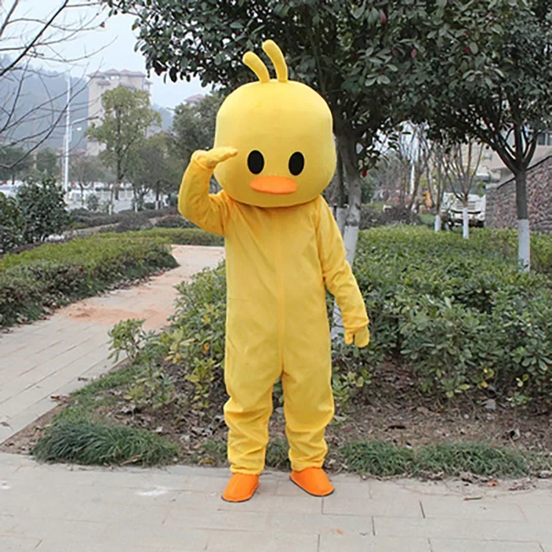 Volwassen Eend Kip Mascotte Kostuum Verjaardag Anime Cosplay Halloween Cartoon Poppen Prestaties Props khj