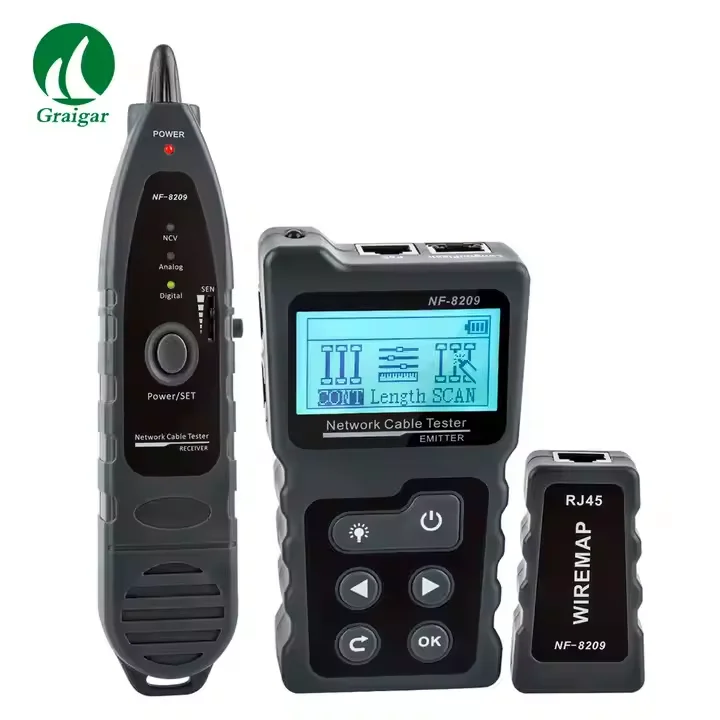 LCD Backlight Cable Continuity Tester NF-8209 STP UTP Wire Tracker with POE Tester Network Cable Tester