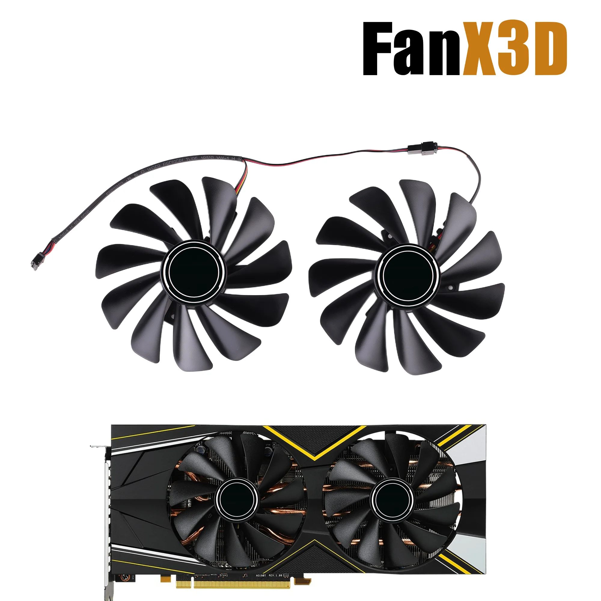 95MM Cooling Fan For ASROCK RX 5700 XT Challenger D OC Graphics Video Card Cooler Fan CF1010U12S FDC10U12S9-C