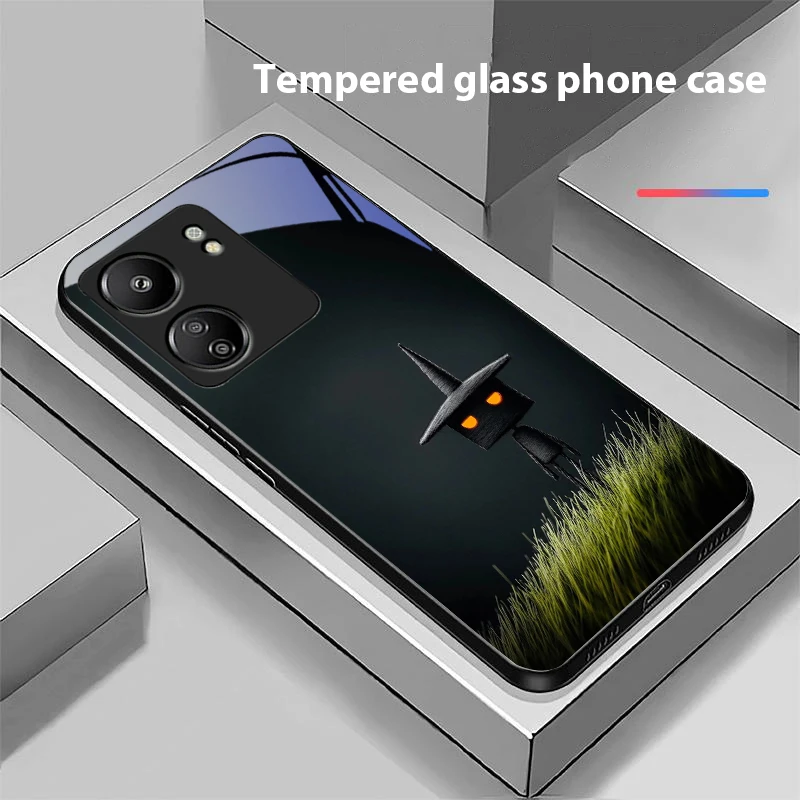 Geometric Mathematics For Xiaomi Redmi 13C Note13 12 Pro Plus 5G Note 9 13T Pro POCO X6 F5 F6 Black tempered glass phone case