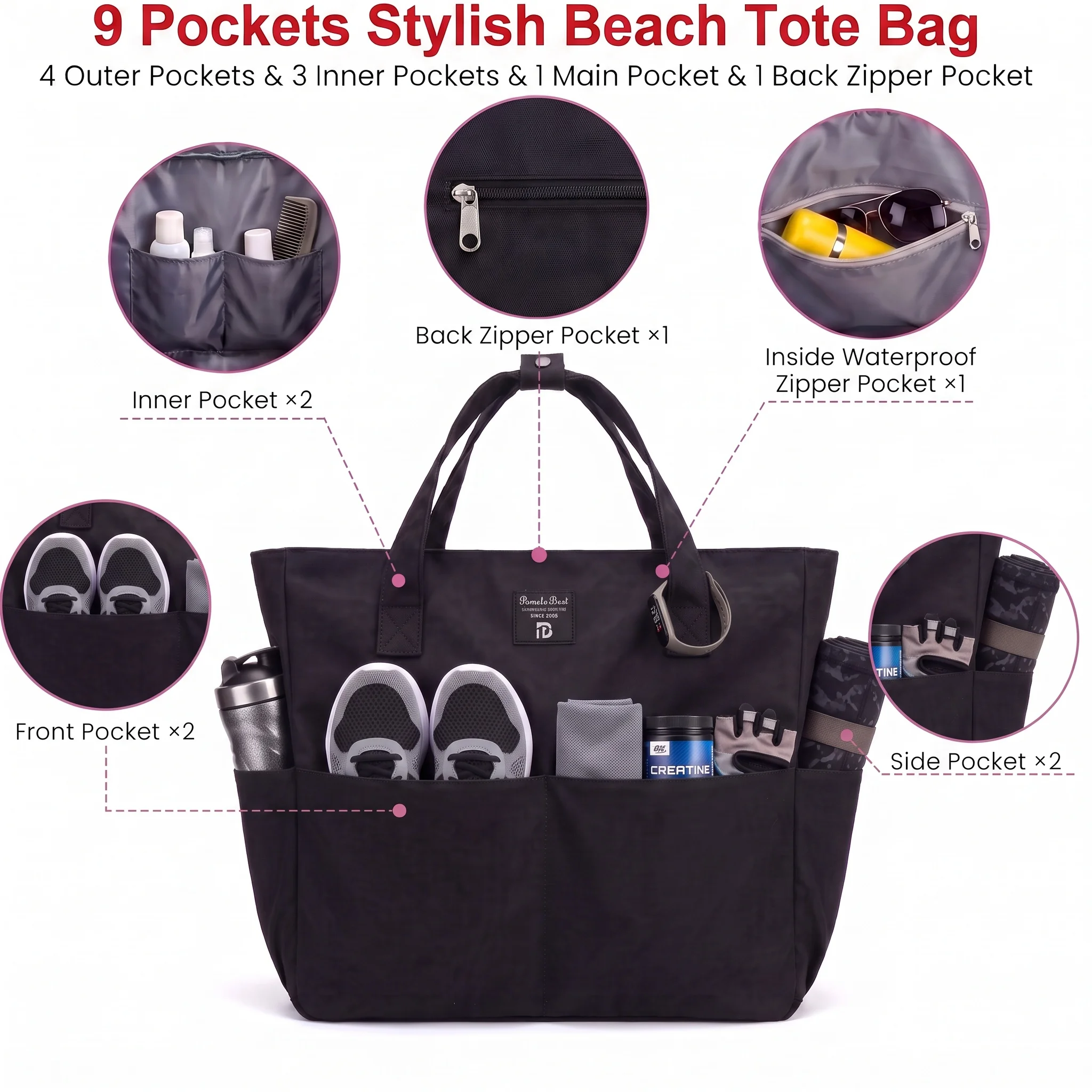 35L Große Sporttasche für Frau – Women'S Best Bags For Work Bewertung und Preis