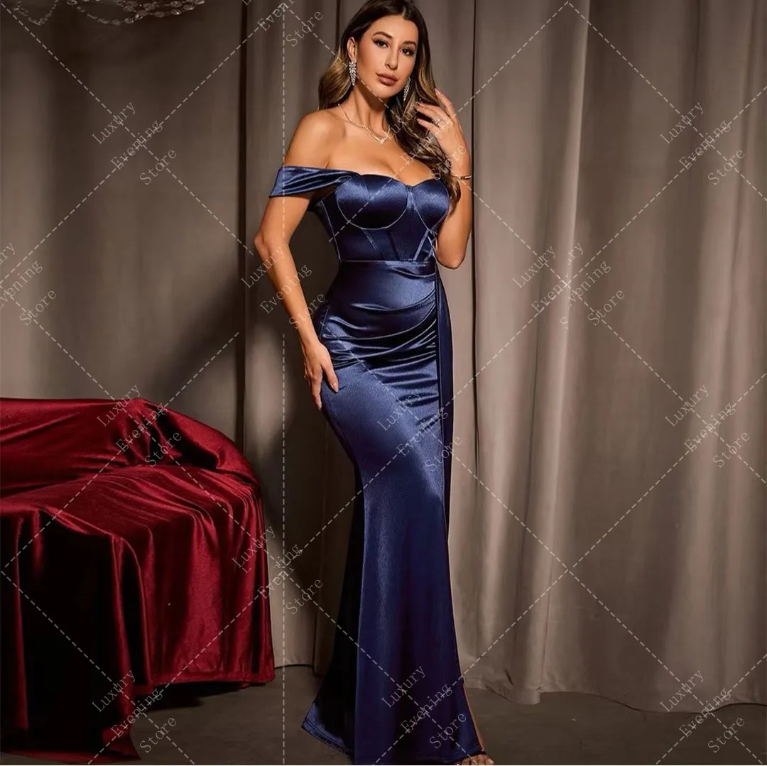 Robe de Soirée en Forme de Sirène pour Femme, Tenue Simple, Sexy, Fendue sur le Côté, Élégante, pour Célébrité Formelle