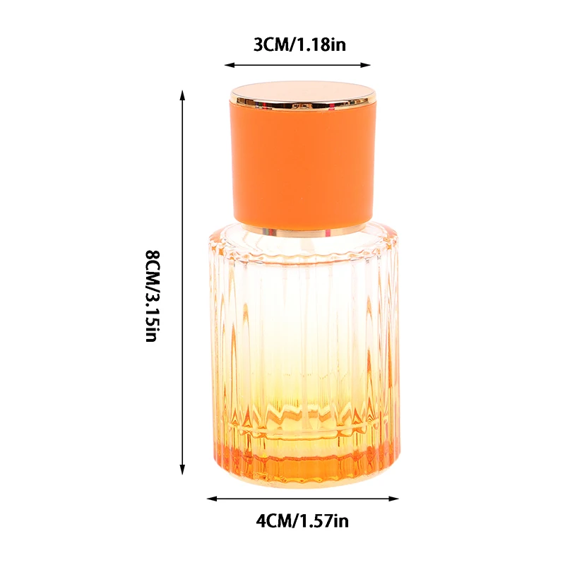 Botella de recarga de Perfume recargable de 30ML, botella vacía de vidrio de colores, botella de Spray de viaje, contenedor de cosméticos, atomizador para herramienta de viaje